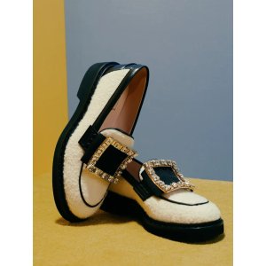 Roger Vivier Viv  Rangers 羊毛粗呢乐福