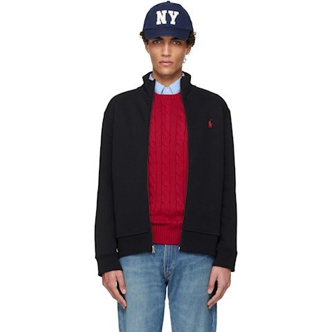 Black 双面针织长袖夹克