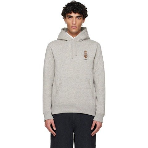 Polo Bear 灰色连帽卫衣