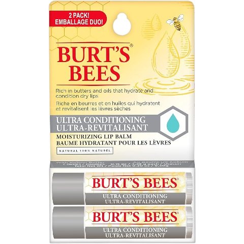 Burt s Bees 润唇膏 无香型 2支装