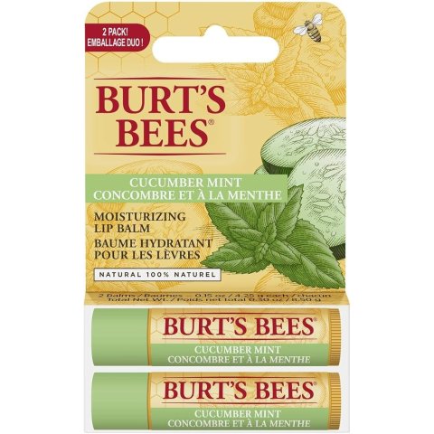 Burt s Bees 黄瓜薄荷润唇膏 2支