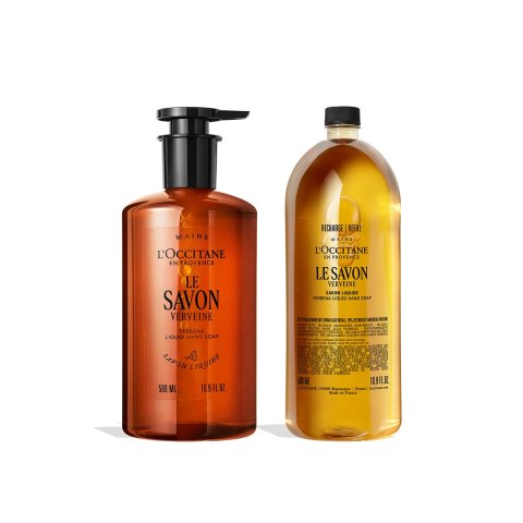 L Occitane香蜂草洗手液+补充装