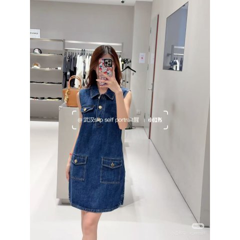 Denim 牛仔迷你连衣裙