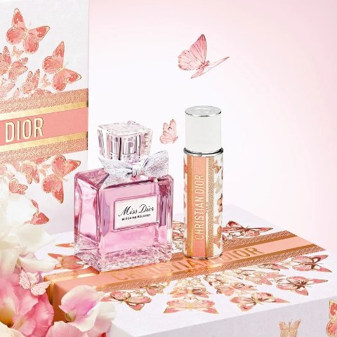 Dior限时8折 母亲节送礼必入！Miss Dior蜜恋玫瑰园100ml+旅行装