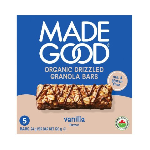 MadeGood 巧克力燕麦棒 香草味