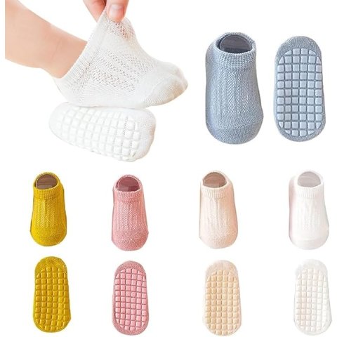 婴幼儿防滑棉袜 5双装 彩色款
