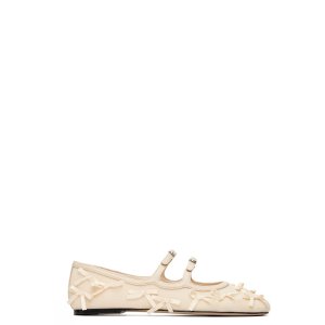 Marc Jacobs The Bow Kiki 蝴蝶结浅口平底鞋 米色
