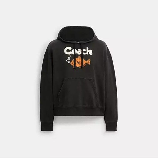 Coach 鱼图案连帽卫衣