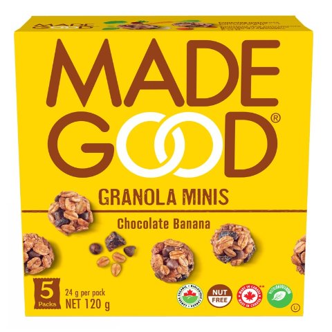 MadeGood 巧克力香蕉有机燕麦球