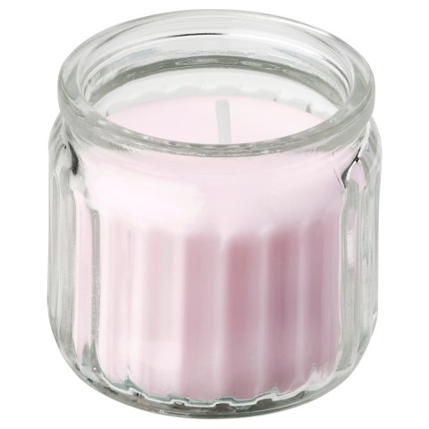 IKEA LUGNARE 玻璃香薰蜡烛 12小时