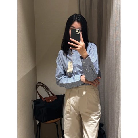 纯棉条纹衬衫