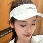 lululemon 百搭空顶帽 白色宽边遮阳款€25
