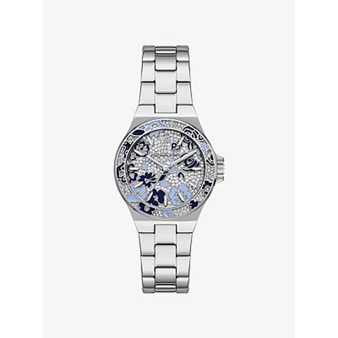 Michael Kors Mini Lennox 镶钻 银色腕表