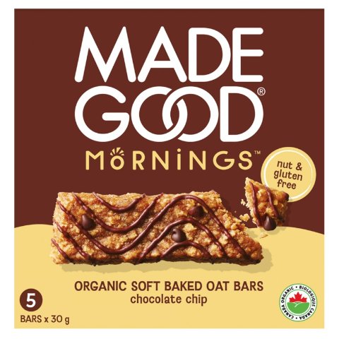 MadeGood Mornings 有机燕麦棒 巧克力味