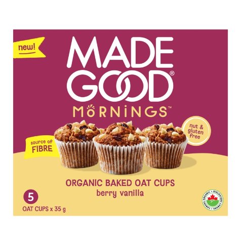 MadeGood 有机燕麦杯 莓果香草味