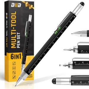BIIB 6合1多功能工具笔！ 集尺子+螺丝刀+水平仪于一身