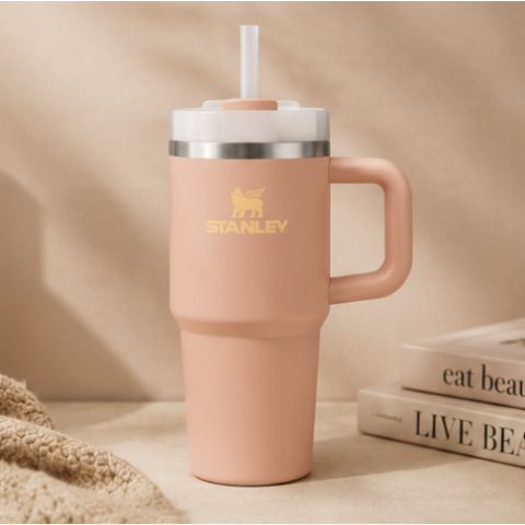Quencher H2.0 不锈钢吸管杯 591 ml 桃粉