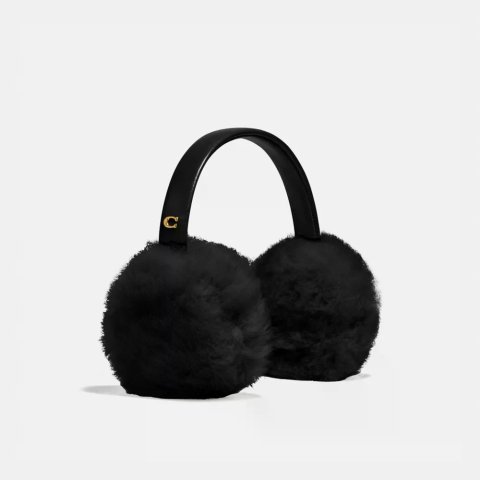 Coach Outlet 羊毛耳罩 黑色