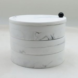Linen Chest Carrara 三层首饰盒 聚酯树脂