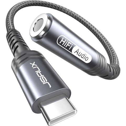 USB C转3.5mm音频转换器 灰色