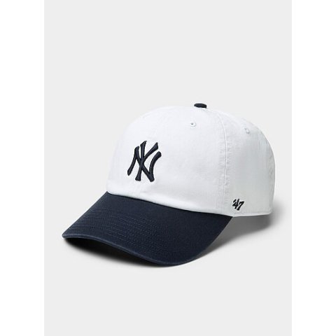 Yankees 联名 刺绣棒球帽 藏青白