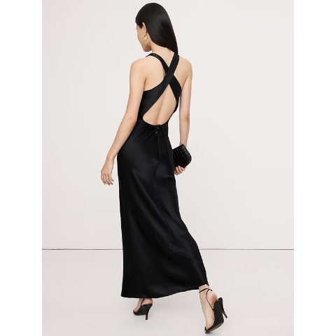 真丝吊带礼服裙