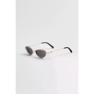 Dior Petit CD B1U 灰色渐变椭圆太阳镜