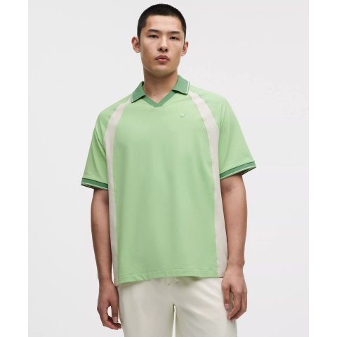 男士高尔夫防晒POLO衫绿色