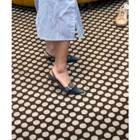 Coach Margot 牛仔浅口高跟鞋
