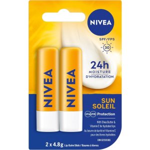 Nivea 防晒润唇膏棒 SPF30 4.8g×2