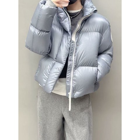 Cypress 女士蓝色羽绒短款夹克