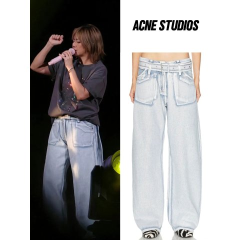 ACNE STUDIOS 宽腿牛仔裤 腰带款