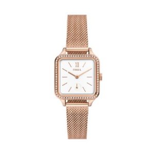 Fossil Colleen 玫瑰金不锈钢网带手表