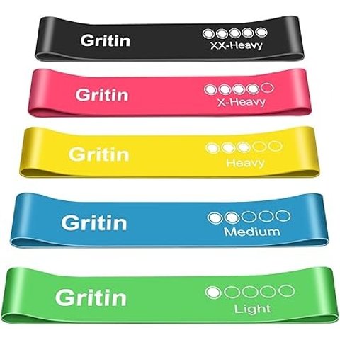 Gritin 训练阻力带 5条装 亲肤