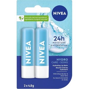 Nivea Hydro Care 保湿润唇膏 2支 透明