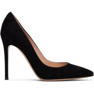 ssense Gianvito Rossi Gianvito 105 黑色高跟鞋