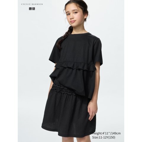 Uniqlo2色可选 至160cm都能穿！x Cecilie Bahnsen 联名百褶半裙