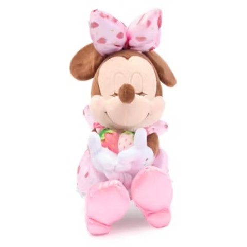 Disney迪士尼 米妮草莓毛绒玩具 22厘米