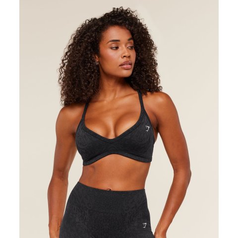 GymsharkAdapt Animal 运动内衣 黑色
