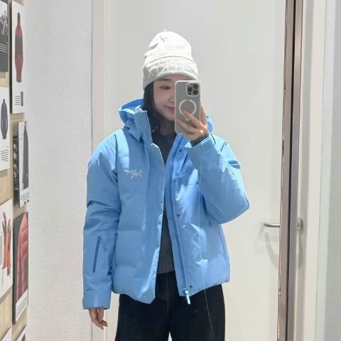ANDESSA 羽绒滑雪服 浅蓝色