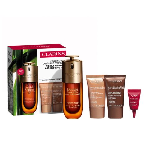 Clarins赶紧来囤货！双萃精华50ml+日霜/晚霜15ml