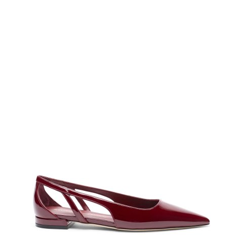 Stuart Weitzman镂空尖头平底鞋