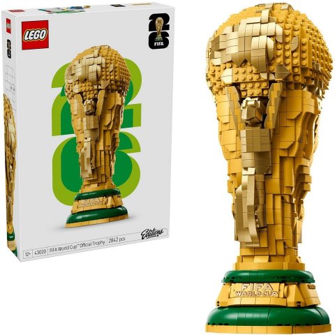 Lego超有氛围感！乐高 43020 世界杯奖杯 2842块