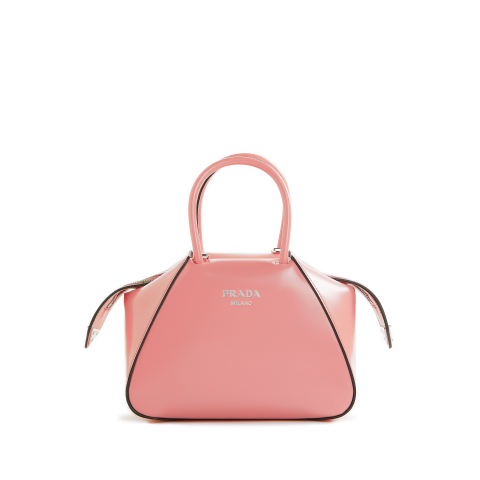PRADA 粉色皮革手袋
