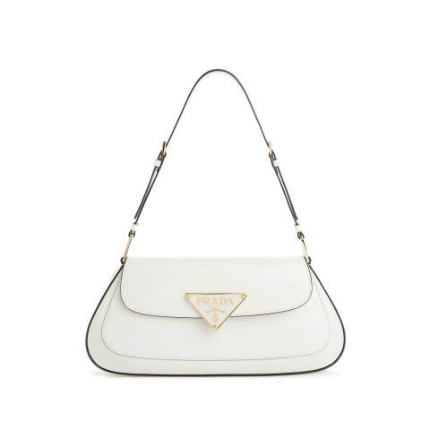 PRADA 白色皮革手袋