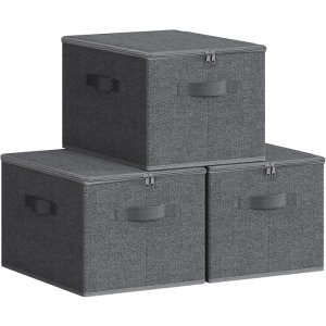 Songmics RYZB03G 布艺收纳盒 3件 灰色