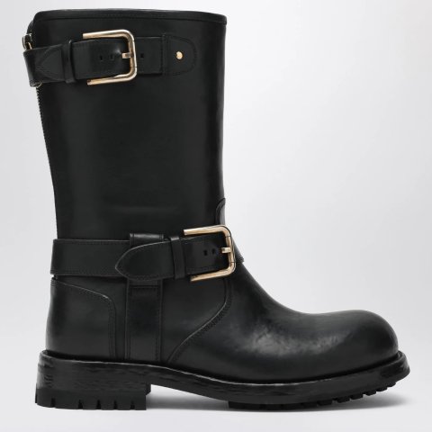 Dolce&Gabbana Leather Boots Black Dolce&Gabbana 皮革长靴黑色