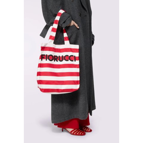 Fiorucci条纹托特包