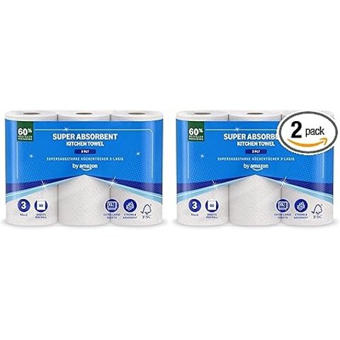 Amazon Klassisch 厨房卷纸6卷