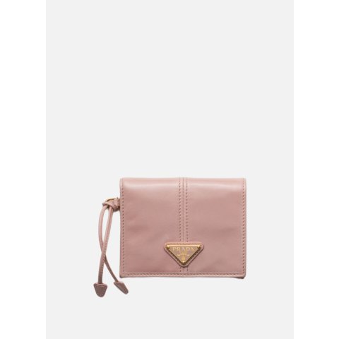 PRADA 皮革钱包 粉色